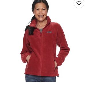 Columbia Women's Deep Red Fleece Jacket